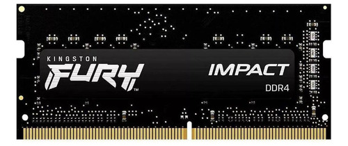 Memoria Ram Kingston Fury Impact 16gb Ddr4  3200mhz Negro