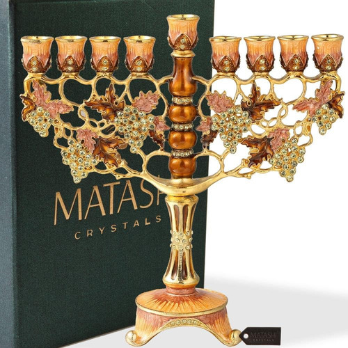 Portavelas Menorah/matashi Grape Vine