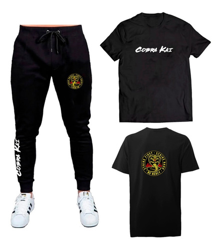 Conjunto Camiseta + Calça Moletom Série Cobra Kai