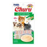 Snack Para Gato Churu Atún Con Pollo 56 Gr. 4 Tubitos