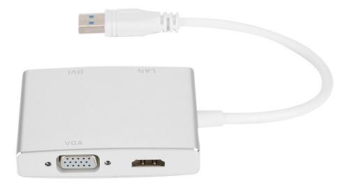 Adaptador Usb3.0 4 En 1 A Vga Dvi Hdmi Lan Rj45 Fullhd1080