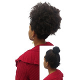 Coque/rabo Afro Puff Cabelo Black 30 A 35 Cm 100gr