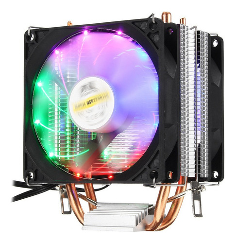 Cooler Cpu Led Ryzen Intel - Lga1156, Lga1155, Lga775 / 1200 Led Colorida