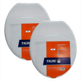 Tampa Max De Vaso Sanitario Tigre Universal Oval Kit C/2