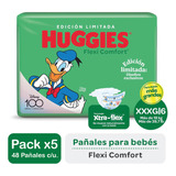 Pañales Huggies Flexi Comfort Tamaño Xxxg 48un Pack X5