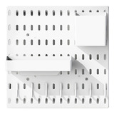 Organizador De Cocina Para Pared 26.5*26.5 Blanco X 4 Placas