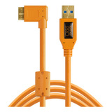 Cable De Ángulo Recto, 15 '(4,6 M), Naranja