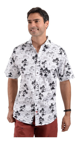 Camisa Hawaiana De Moda Manga Corta Mb2204mc