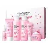 Set Cuidado De La Piel Sakura Para Dama Piel De Porcelana6pz