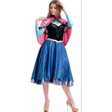 Frozen Anna Princesa Vestido Cosplay Para Mujer Adulto 2023