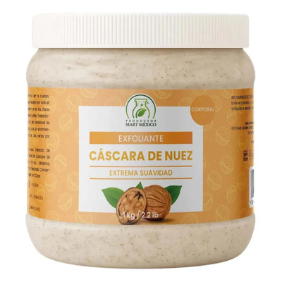 Exfoliante Facial-Corporal Cáscara de Nuez 1 kg Suaviza y Renueva la Piel | Meses sin interés