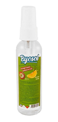 80 Pzas Desinfectante Antibacterial Aroma Limon 90 Ml