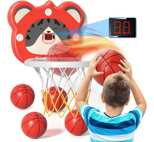 Soporte De Baloncesto Interior Para Niños Conteo De Voz