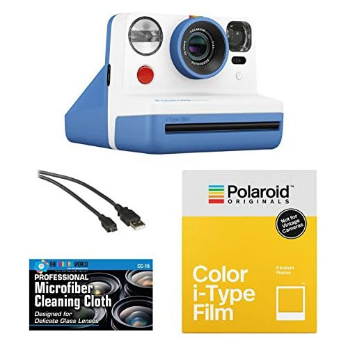 Cámara De Película Instantánea Polaroid Now (azul) +...