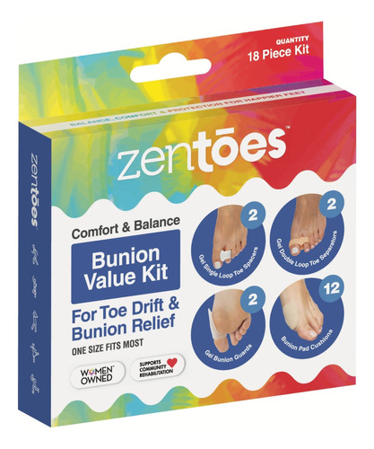 Zentoes Kit De Alivio De Juanetes Para Mujeres Y Hombres, Co