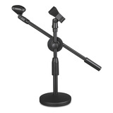 Dual Microphone Microphone Stand,size: 140mm Base