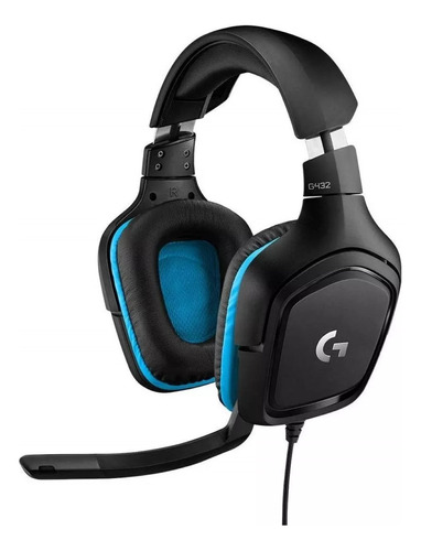 Headset Over-ear Gamer Logitech G Series G432 Black Ref