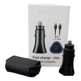 Cargador Para Auto 25w Para Samsung Con Cable Typo C Typo C