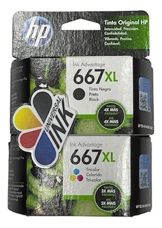 Cartuchos Hp 667xl Negro Y Color Originales