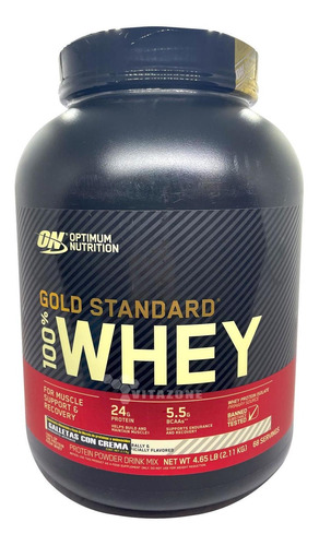 Gold Standard 100% Whey 4.6 Lbs Cookies & Cream Optimum Nut