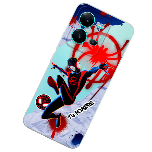 Funda Para Vivo Spiderman Miles Con Tu Nombre