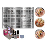 Kit Para Decoração De Unhas Super Placa Apipla  J