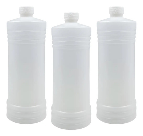 Botellas Polietileno Alta Densidad 1 Litro Para Alcohol X 15