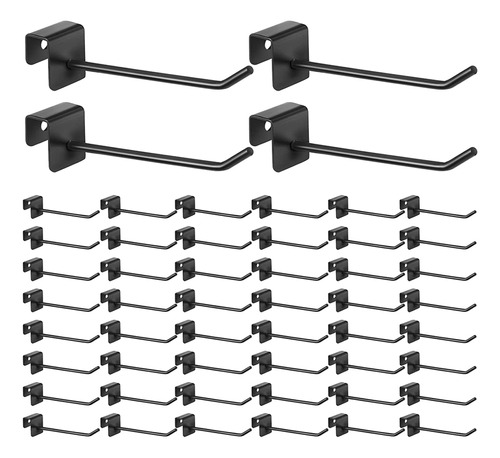 Ganchos Para Paneles De Metal Negro De 4 Pulgadas, 48 Unidad
