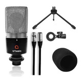 Microfono Condenser Artesia Amc10 Estudio + Accesorios Envio
