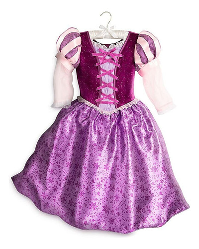 Vestido Rapunzel Enredados Disfraz Original Autentico De Disney 