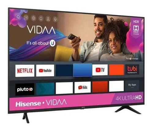 Pantalla De 55  4k Uhd Smart Tv Hisense 55a6gv Alb