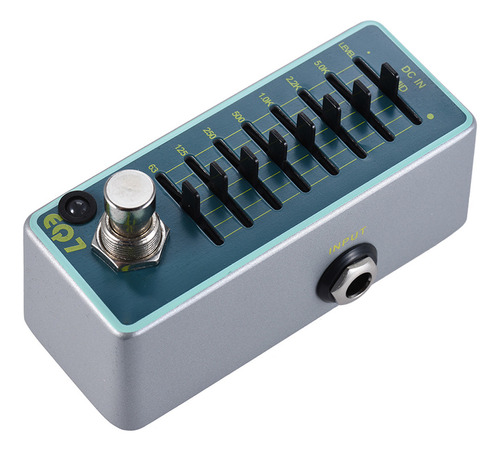 A Pedal De Efeitos Do Equalizador De Guitarra Eno Ex Eq7 De