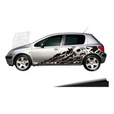 Calco Peugeot 307 Skull Decoracion Calavera Juego