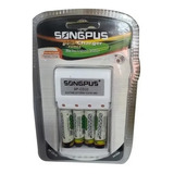 Cargador De Pilas + 4 Pilas 4700 Mah Soporta Aa Aaa Songpus