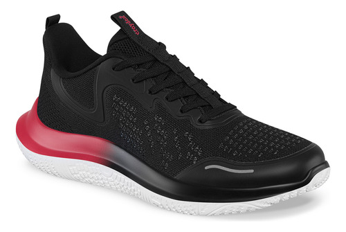 Tenis Rebek Negro-roj Para Hombre Croydon