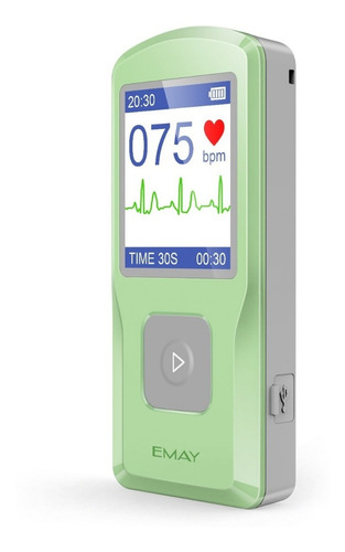 Monitor Cardiaco Ecg Portatil 30s Con Software De Pc Emay
