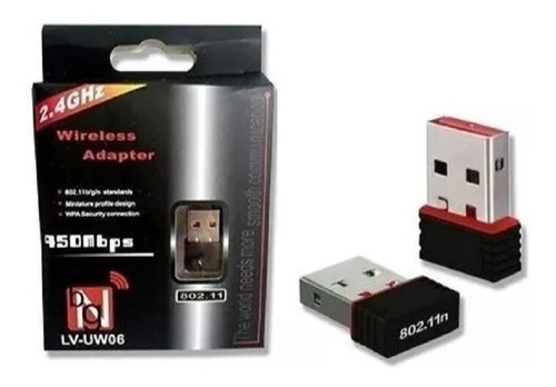 Kit 2 Adaptador D Rede Sem Fio Usb Wireless Wifi Notebook Pc