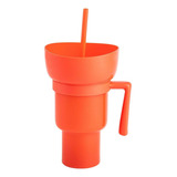 Vaso Botanero Plástico 1lt Popote 7 Colores 28 Cm Micheladas