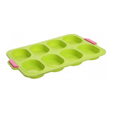 Molde Para Hornear Pan Bandeja Horno En Silicona 8 Cavidades