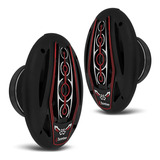 Alto Falante 6x9 Bomber Bicho Papão 250watts 4ohms C/ Led Cor Preto/vermelho