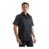 Guayabera Mojito Collection Negra Xl. Manga Corta.