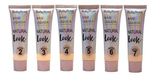 Base Líquida Ruby Rose Natural Look Cores Hb-8051 29ml