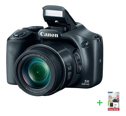 Camara Digital Canon Sx530 Hs Full Hd Wifi + Memoria 32g C10