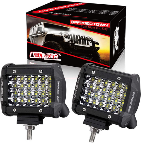 Led Pods 4inch 144w Luz De Trabajo Led Quad Row Cubos L...