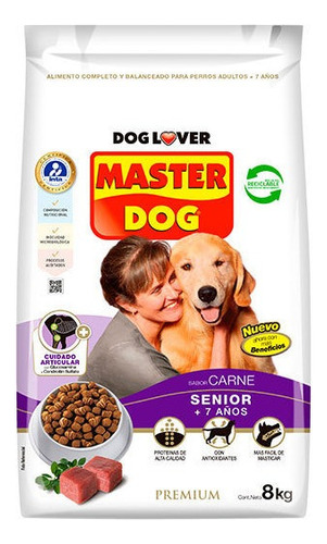 Master Dog Alimento Perro Adulto Carne Senior 8 Kg