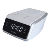 Radio Reloj Eurotime Am Fm 220v 33/509-01 Blanco Gtia 2 Años