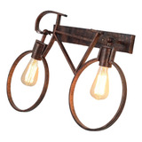Lámpara Aplique De Muro Diseño Bicicleta Sin Ampolleta 