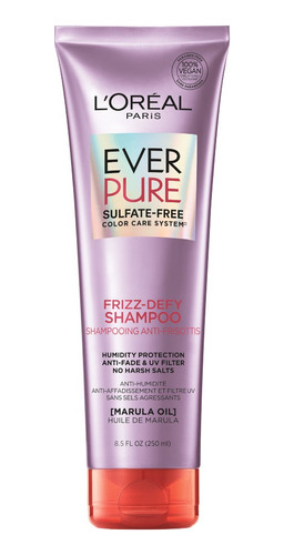 Shampoo Loréal Paris Ever Pure Frizz-defy Sin Sulfatos 250ml