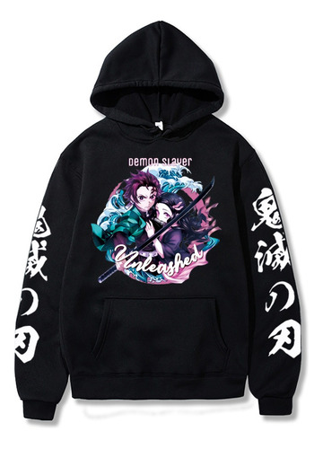 Blusa Moletom Demon Slayer Tanjiro Nezuko Anime Série Shnen