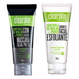 Kit Clearskin Másc. Facial Preta + Sab. Líquido Esfoliante